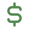 Green Dollar Icon